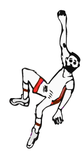 drawing of basketball player dunking